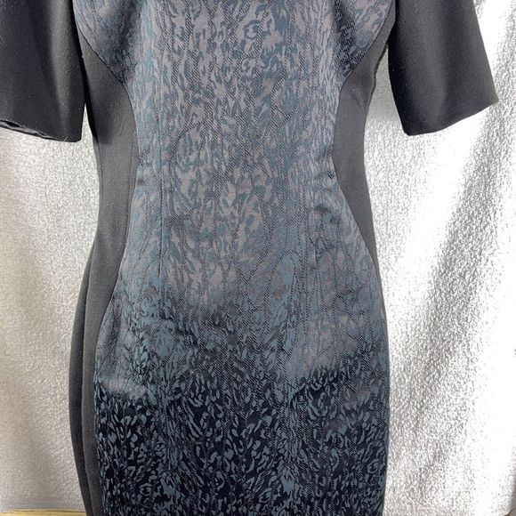 Tahari. Women’s black zip up dress. AS IS - Picture 3 of 11